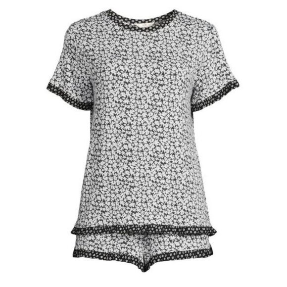 NWT Secret Treasures Women’s XL 2-Piece Knit Shorty Pajama Set Cozy Sleepwear - Picture 1 of 3